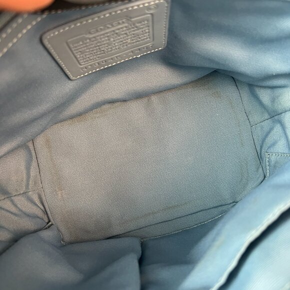 Vintage Coach 4467 Woven Straw Mini Tote Bag - Picture 7 of 8